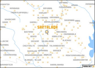 map of Sartal Āqā