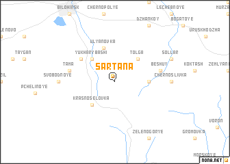 map of Sartana