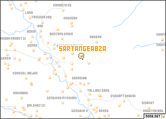 map of Sar Tang-e Āb Zā