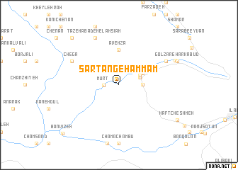 map of Sartang-e Ḩammām