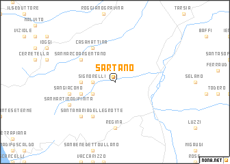 map of Sartano