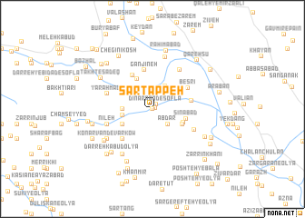 map of Sar Tappeh