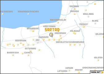 map of Sarţāq