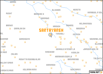 map of Sar Ţayāreh