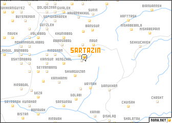 map of Sartazīn