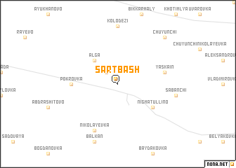 map of Sart-Bash