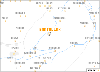 map of Sart-Bulak