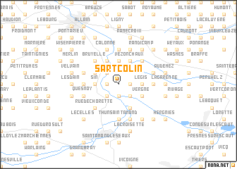 map of Sart Colin