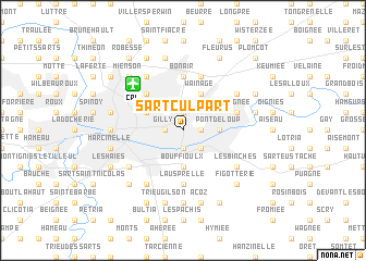 map of Sart Culpart