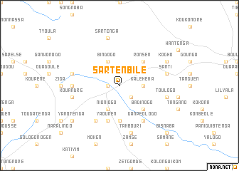 map of Sartenbilé