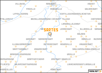 map of Sartes