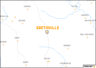 map of Sartinville