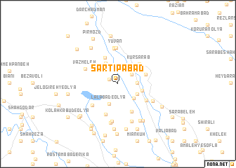 map of Sartīpābād