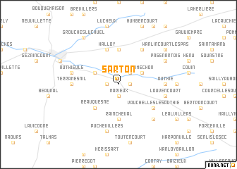 map of Sarton