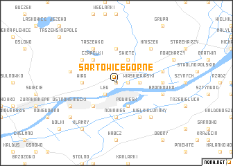 map of Sartowice Górne