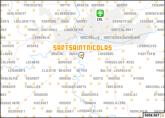 map of Sart Saint-Nicolas