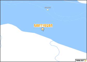 map of Sart-Yegan