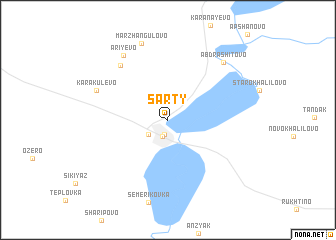 map of Sarty