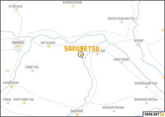 map of Sarubetsu