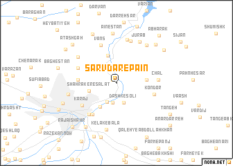 map of Sarvdār-e Pāʼīn