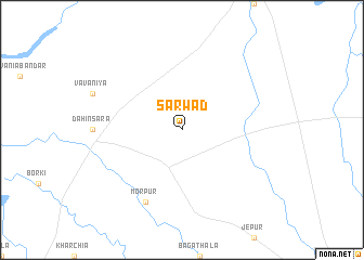 map of Sarwad