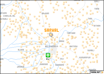 map of Sarwāl