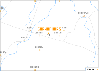 map of Sarwān Khās