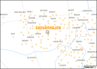 map of Sarwan Mājra