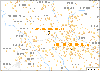 map of Sarwar Khān Kalle