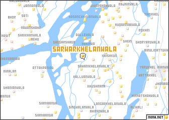 map of Sarwar Khelānwāla