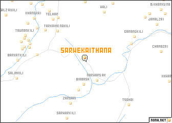 map of Sarwekai Thāna