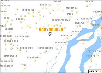 map of Saryānwāla