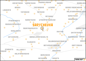 map of Sarychëvka