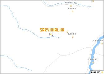 map of Sary-Khalka