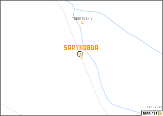 map of Sarykobda