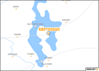 map of Sarykuduk