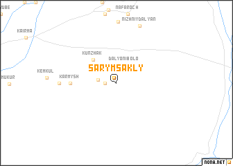 map of Sarymsakly