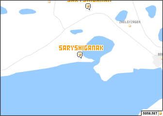 map of Saryshiganak