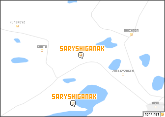 map of Saryshiganak