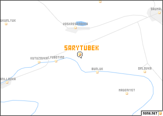 map of Sarytubek