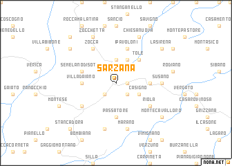 Sarzana (Italy) map - nona.net