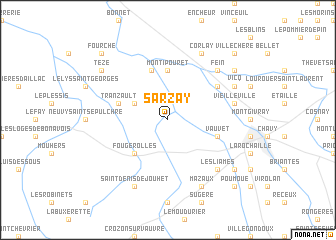 map of Sarzay