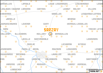 map of Sarzay