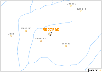 map of Sarzêda