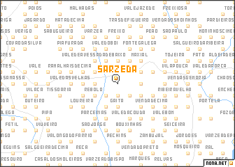 map of Sarzeda