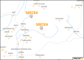 map of Sarzeh