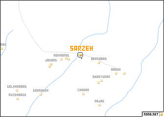 map of Sarzeh