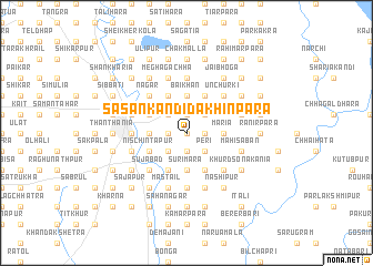 map of Sasānkāndi Dakhinpāra