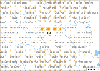 map of Sāsankāndi