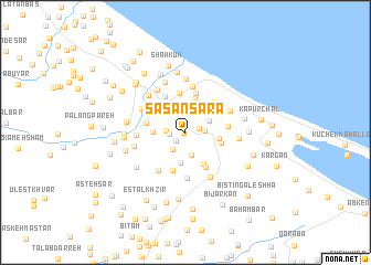 map of Sāsān Sarā